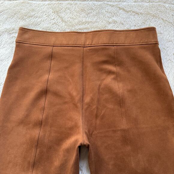 SPANX Faux Suede Flare Pants Caramel Brown Womens 2X - Picture 8 of 11